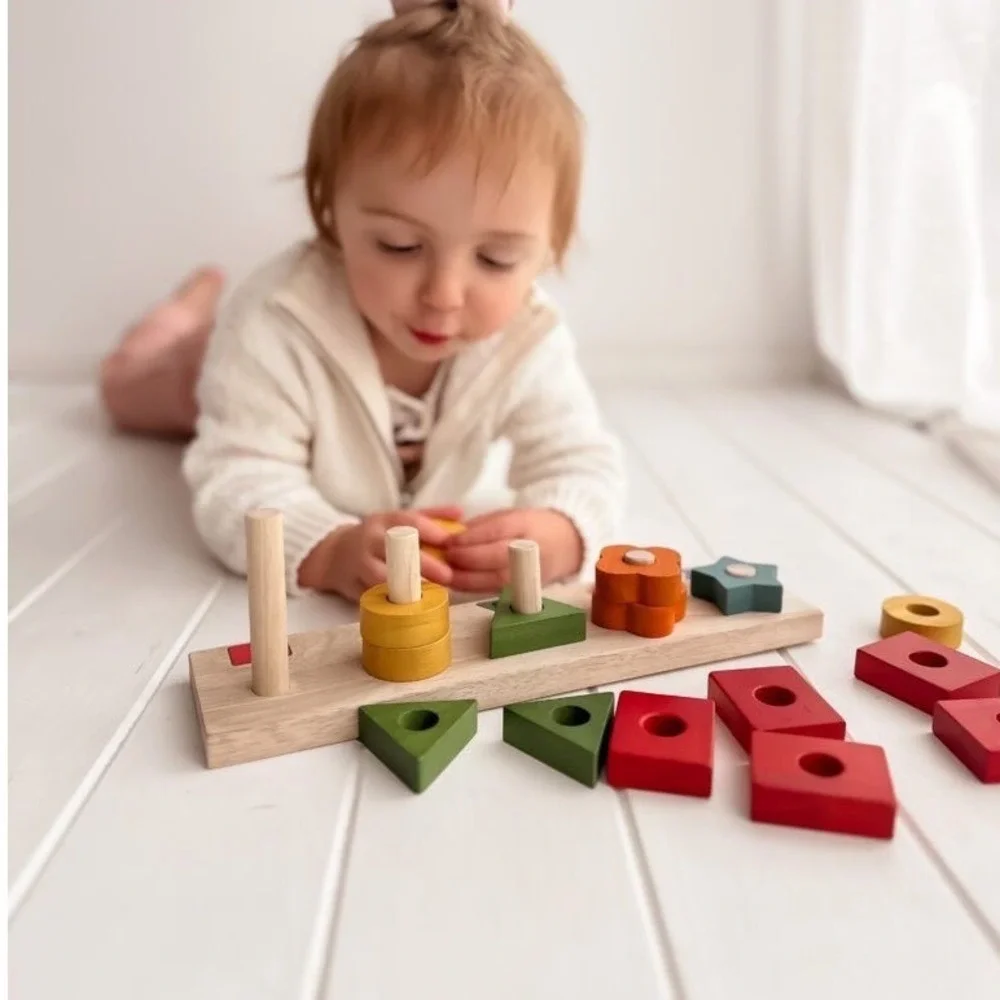 Qtoys Australia Wooden Counting Stair Educational Math Toy Montessori New‎